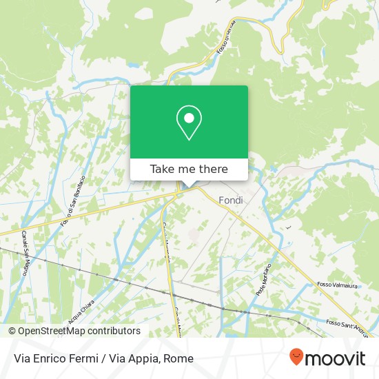 Via Enrico Fermi / Via Appia map