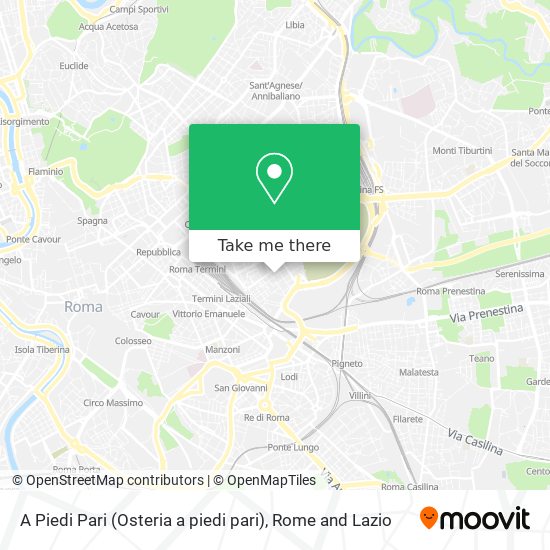 A Piedi Pari (Osteria a piedi pari) map