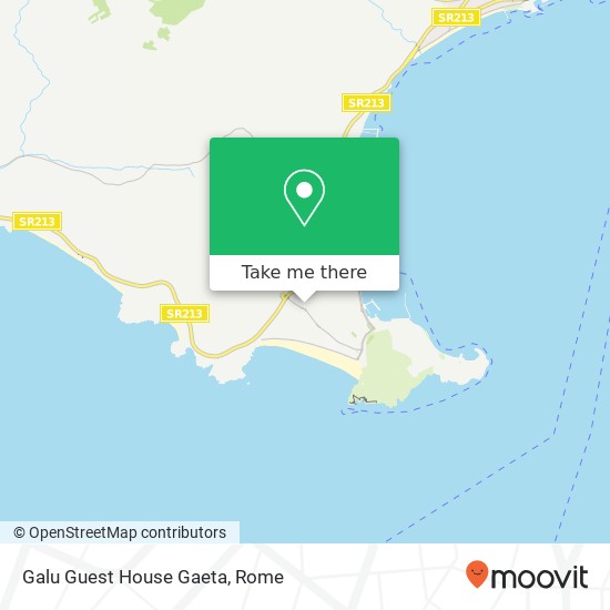 Galu Guest House Gaeta map