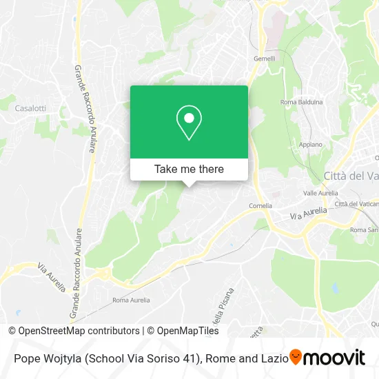 Pope Wojtyla (School Via Soriso 41) map