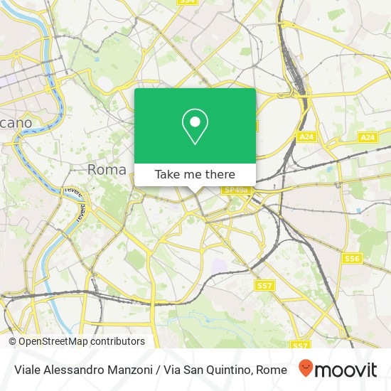 Viale Alessandro Manzoni / Via San Quintino map