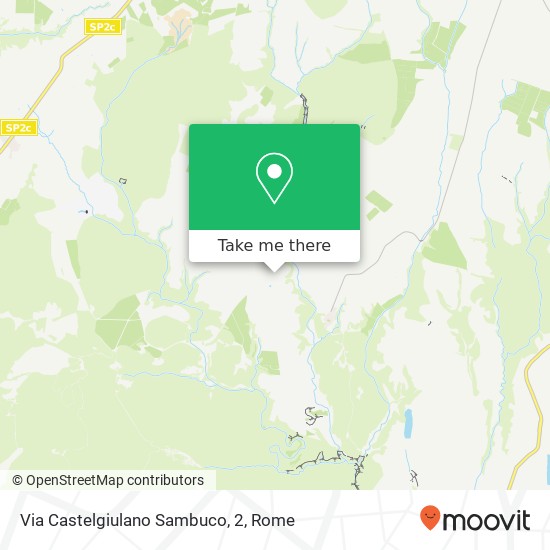Via Castelgiulano Sambuco, 2 map