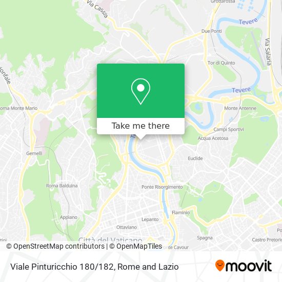 Viale Pinturicchio 180/182 map