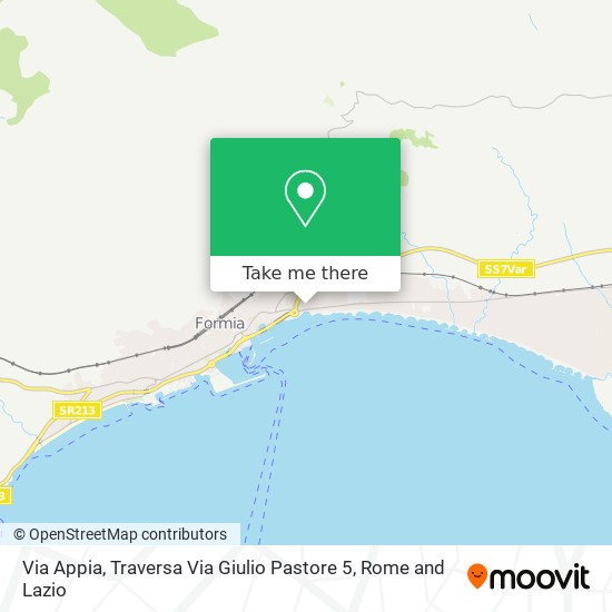 Via Appia, Traversa Via Giulio Pastore 5 map