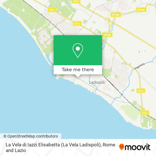 La Vela di Iazzi Elisabetta (La Vela Ladispoli) map