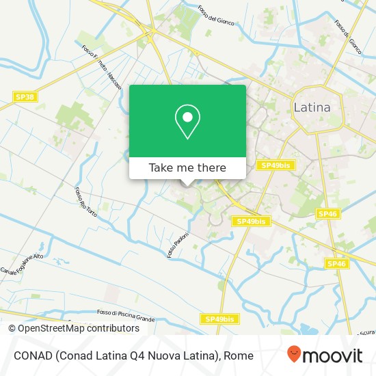 CONAD (Conad Latina Q4 Nuova Latina) map