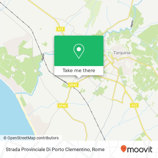 Strada Provinciale Di Porto Clementino map