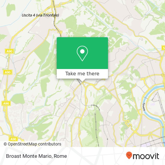 Broast Monte Mario map