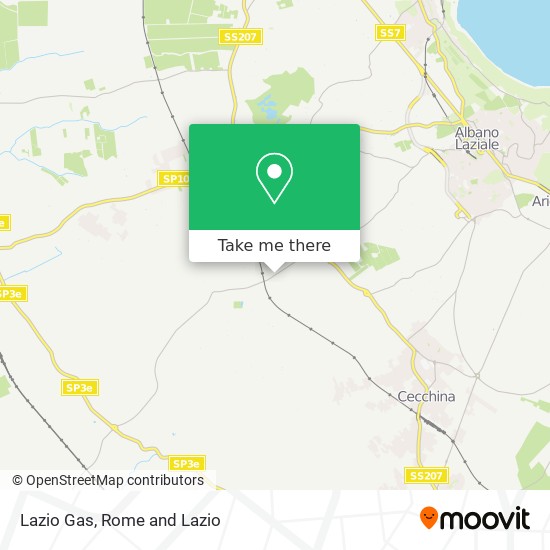 Lazio Gas map