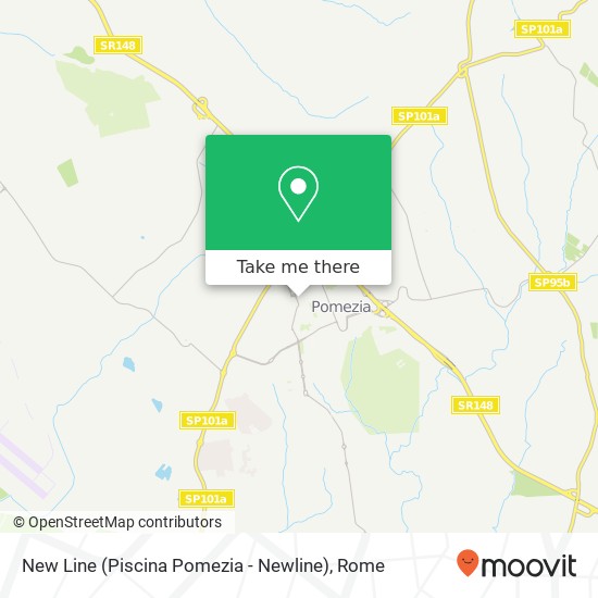New Line (Piscina Pomezia - Newline) map