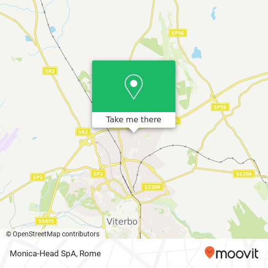 Monica-Head SpA map