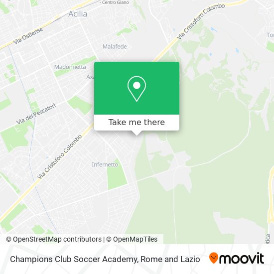 Champions Club Soccer Academy map