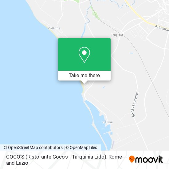 COCO'S (Ristorante Coco's - Tarquinia Lido) map