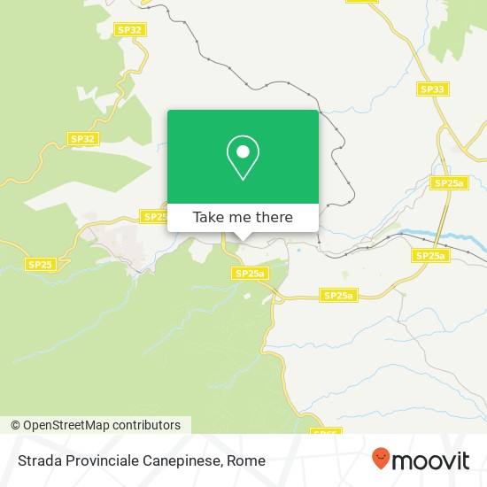 Strada Provinciale Canepinese map