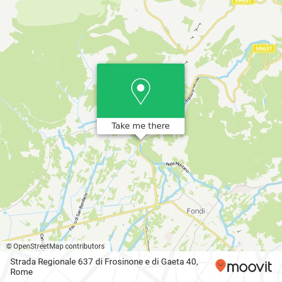 Strada Regionale 637 di Frosinone e di Gaeta 40 map