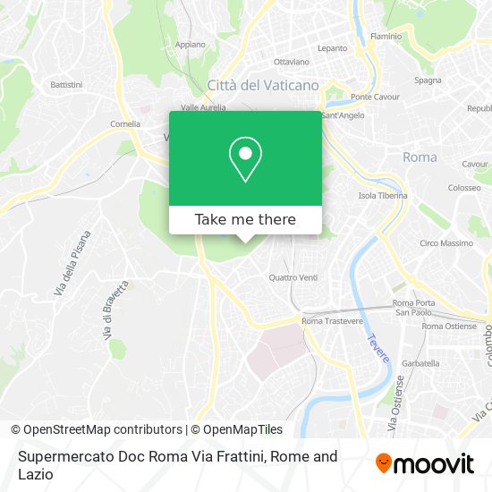 Supermercato Doc Roma Via Frattini map