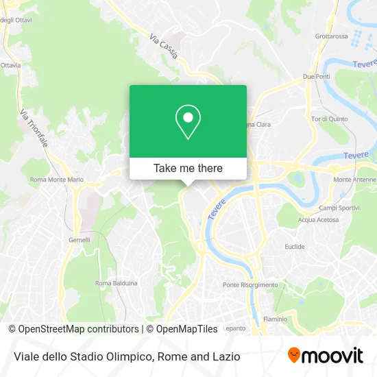 Olympic Stadium Avenue map