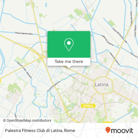 Palestra Fitness Club di Latina map