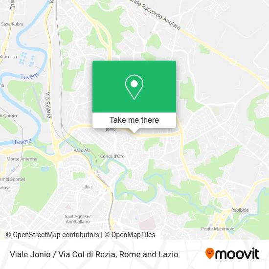 Jonio Avenue / Col di Rezia Street map