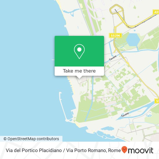 Via del Portico Placidiano / Via Porto Romano map