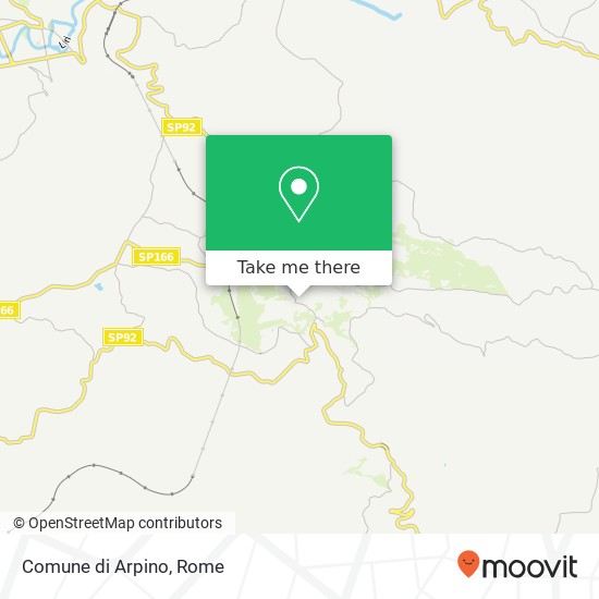 Comune di Arpino map