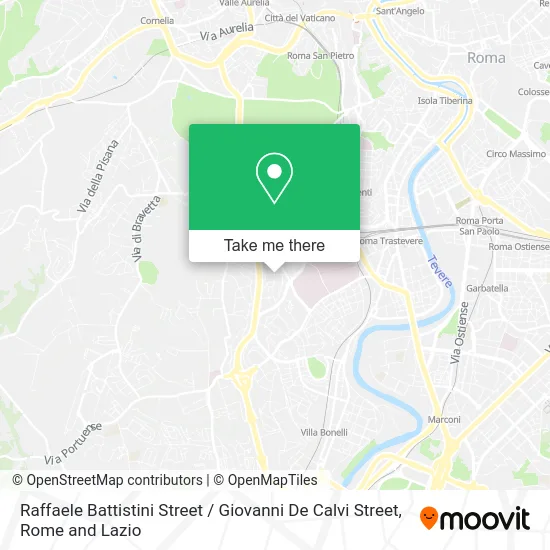 Raffaele Battistini Street / Giovanni De Calvi Street map
