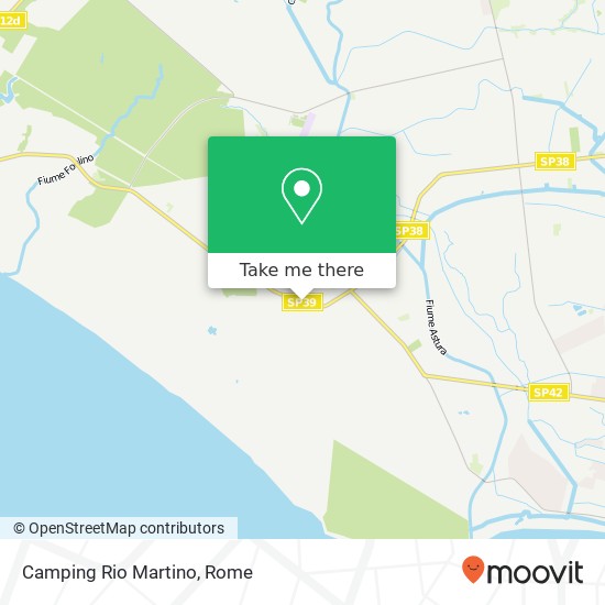 Camping Rio Martino map