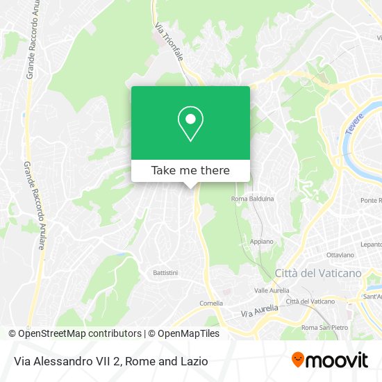 Via Alessandro VII 2 map