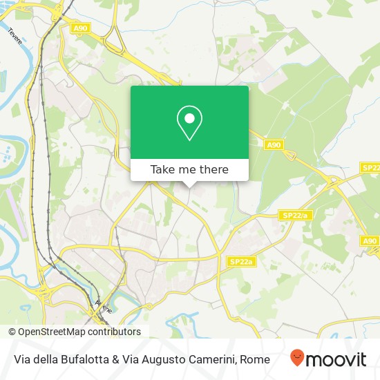 Via della Bufalotta & Via Augusto Camerini map