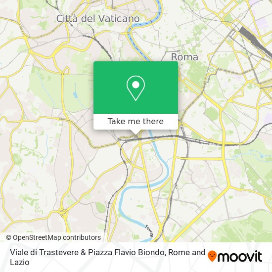 Viale di Trastevere & Piazza Flavio Biondo map