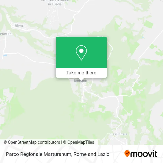 Marturanum Regional Park map