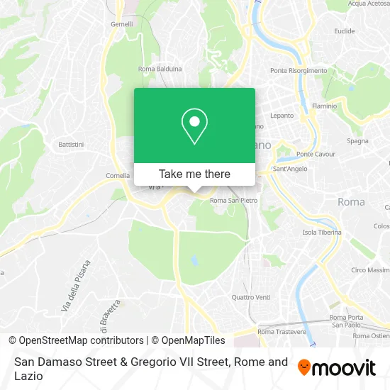 San Damaso Street & Gregorio VII Street map