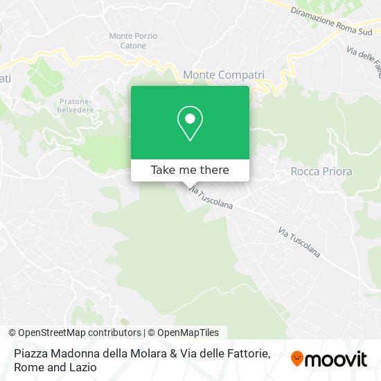 Piazza Madonna della Molara & Via delle Fattorie map