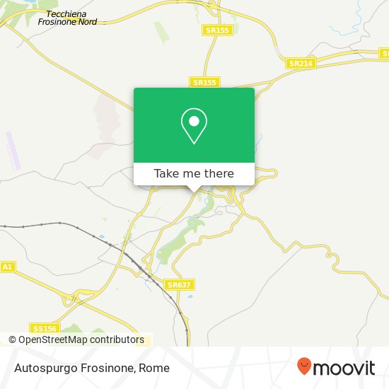 Autospurgo Frosinone map
