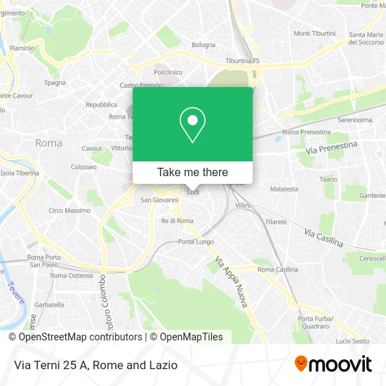 Terni Street 25 A map