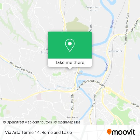 Via Arta Terme 14 map