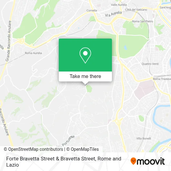 Forte Bravetta Street & Bravetta Street map