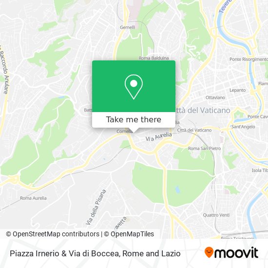 Piazza Irnerio & Via di Boccea map