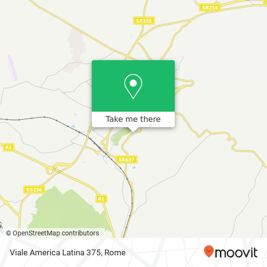 Viale America Latina 375 map