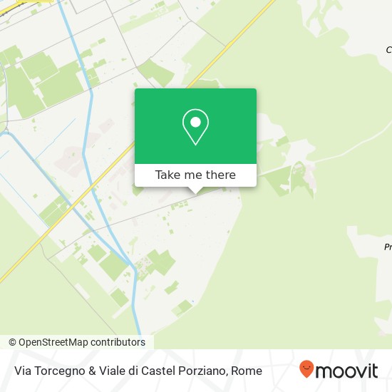 Via Torcegno & Viale di Castel Porziano map