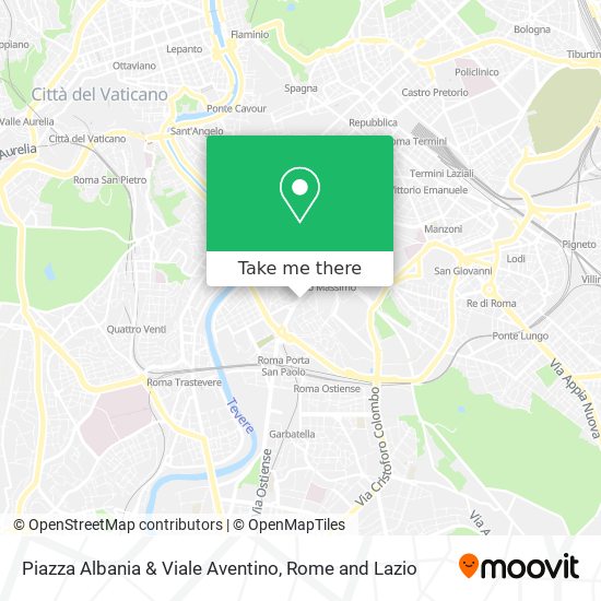 Piazza Albania & Viale Aventino map