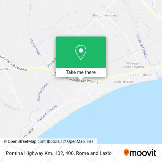 Pontina Highway Km. 102, 400 map
