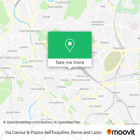 Via Cavour & Piazza dell'Esquilino map