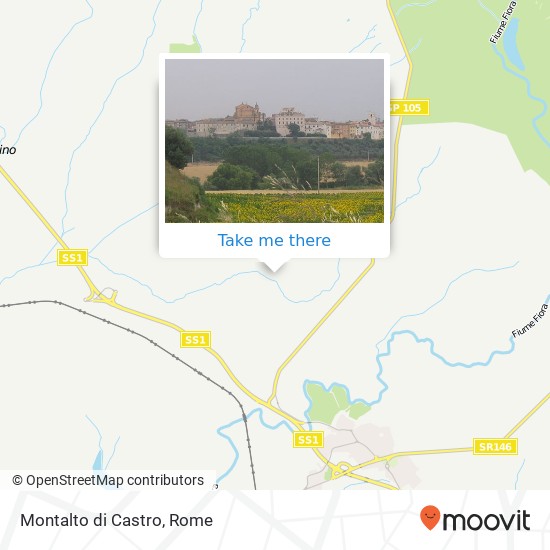 Montalto di Castro map