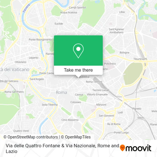 Four Fountains Street & National Street map