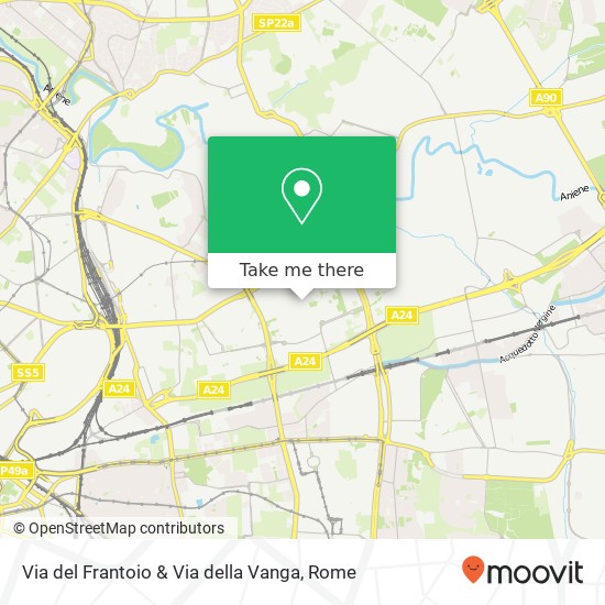 Via del Frantoio & Via della Vanga map