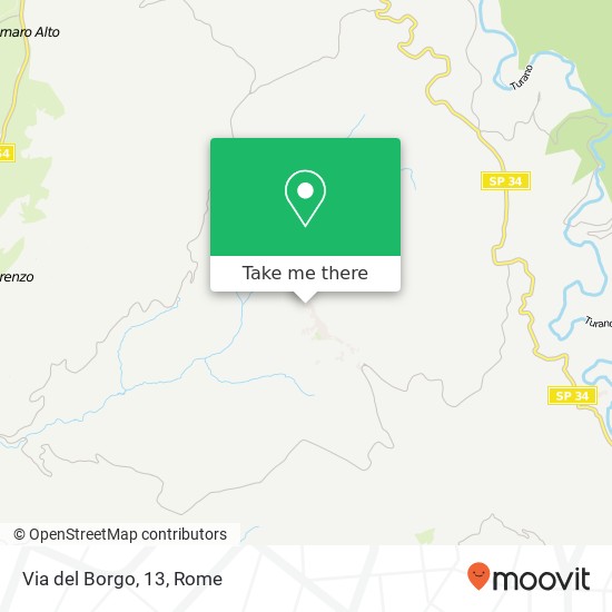 Via del Borgo, 13 map