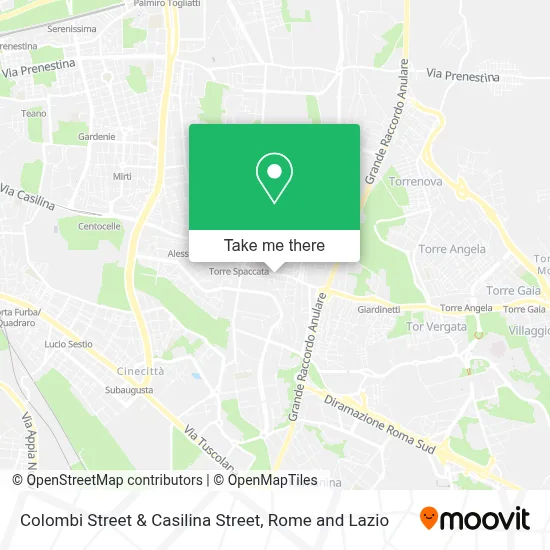 Colombi Street & Casilina Street map
