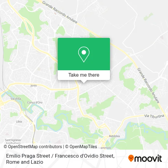 Emilio Praga Street / Francesco d'Ovidio Street map