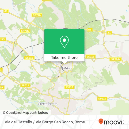 Via del Castello / Via Borgo San Rocco map